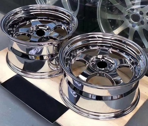 Rueda de Trabajo LZT-1121 Meister S13P Deep Dish VSKF S1R-FS2 Cromada para Automóviles de Pasajeros, Compatible con Camry E46 Serie 3 <span class=keywords><strong>4</strong></span> M2 M3 E46 E92 E46 - Product Image 5