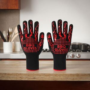 Guantes de Cocina con Logotipo Personalizado, Resistentes al Calor, para Parrilla, Barbacoa, de Silicona, para Cocinar y Hornear - Product Image 1