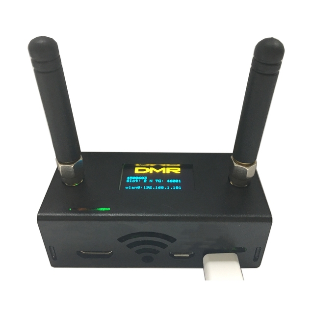 Assembled MMDVM Duplex Hotspot P25 DMR YSF NXDN with Raspberry Pi Zero W OLED Antenna 16G Card F774