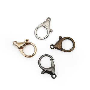 Bricolage en gros couleur originale métal homard <span class=keywords><strong>griffe</strong></span> boucle porte-clés accessoires 1000 sacs 34mm décoration alliage de zinc homard boucle - Product Image 6