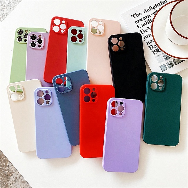High Quality Rubik's Cube Straight Edge TPU Phone Case Liquid Silicone Phone case Cover for 16 16 Pro 16 Pro Max 17 17 Pro
