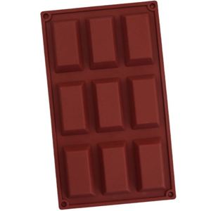 Moule en silicone écologique personnalisé avec logo, 9 cavités, forme trapézoïdale, pour gâteaux, savons, bougies, fabrication artisanale à domicile, réutilisable, OEM/ODM - Product Image 3