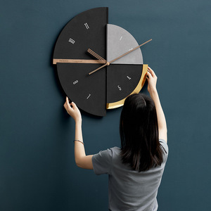 Nordic Style <b>Wall</b> <b>Clock</b> Round Quartz <b>Silent</b> Battery Powered Living Room Modern Minimalist Decor Art - Product Image 2