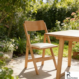 Kursi Lipat Kayu Solid Gaya Wimbledon, Promo Panas, untuk Acara Pernikahan, Taman, dan Luar Ruangan - Product Image 1