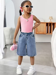 Nuovi Pantaloncini Estivi in Denim per Ragazze, Stile Casual e Alla Moda, Vendita Cross-Border - Product Image 2