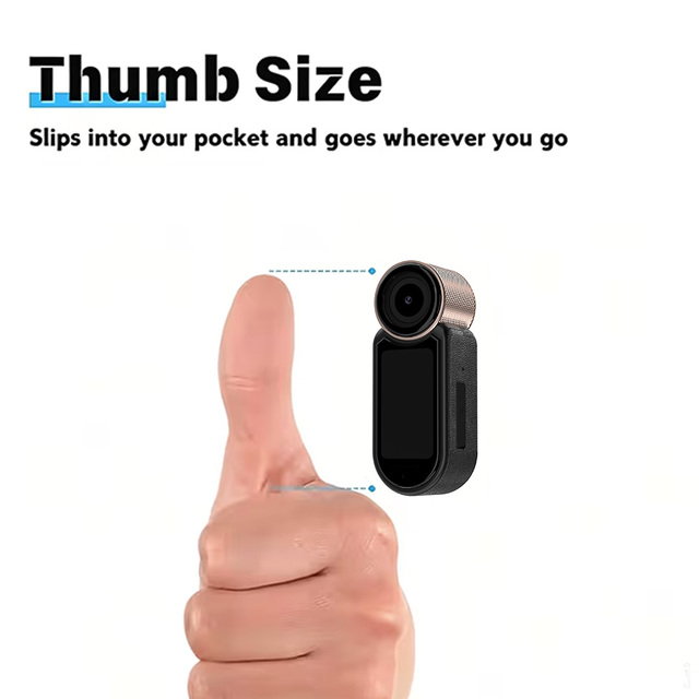 1080P HD WiFi Baby & Pet Monitoring Camera with Wide Angle Magnetic Thumb Design Portable 12MP