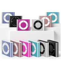 Lecteur MP3 portable mini de 128 mètres avec un boîtier en métal, adapté aux sports et à la course à pied des étudiants. Lecteur MP3 portable bleu