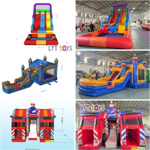 Castillo Inflable con Tobogán, Temática de Dibujos Animados, Comercial, de PVC, para Niños, para Fiestas y Alquiler - Product Image 2