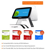 Système de caisse enregistreuse POS ZHONGJI AO7 avec imprimante thermique Android 15 pouces, stockage haute capacité, compatibilité multi-appareils, intégré