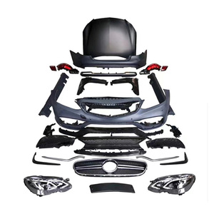 Modification de voiture, calandre de pare-chocs avant E63 AMG, capot, ailes, phares LED, feux arrière, kit carrosserie Mercedes-Benz Classe E <span class=keywords><strong>W212</strong></span> - Product Image 1