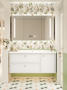 Ensemble de meubles de salle de bain sur mesure avec lavabo, miroir, <span class=keywords><strong>armoire</strong></span> murale, meubles imperméables pour hôtel, appartement - Product Image 3