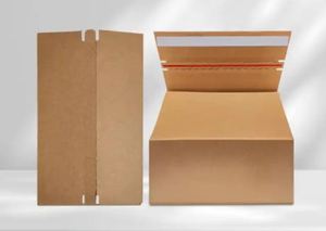 Boîte d'expédition pliable en carton ondulé avec fermeture éclair et bande <span class=keywords><strong>de</strong></span> déchirement pour cosmétiques, vente au détail, petites entreprises, vente en gros - Product Image 6