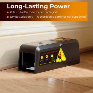 Trampa Eléctrica para Ratas Mejorada 2025, Reutilizable, para Interiores y Exteriores, Eliminador <span class=keywords><strong>de</strong></span> <span class=keywords><strong>Roedores</strong></span> para el Control <span class=keywords><strong>de</strong></span> Ratas y Ratones - Product Image 4