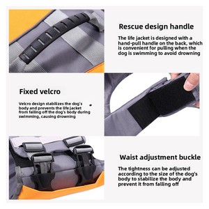 Prezzo all'ingrosso estate Hot-Selling poliestere classici giubbotto di salvataggio per cani da esterno medio grande costume da bagno - Product Image 3