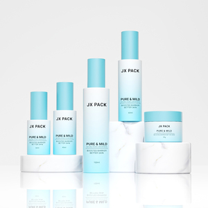 Kozmetik ambalaj 15ml 30ml 60ml 125ml 200ml siyah cam sprey şişeleri tam set buzlu amber cam şişe siyah pompa ile - Product Image 3