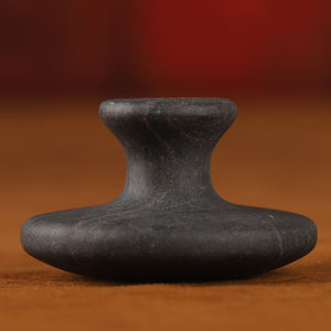Traditionelle Handarbeit Natürliche Lavastein-Heißsteine Schwarzer Bian-Jade Pilzförmige Massagesteine Heiße Steine für Spa-<span class=keywords><strong>Massage</strong></span> - Product Image 1