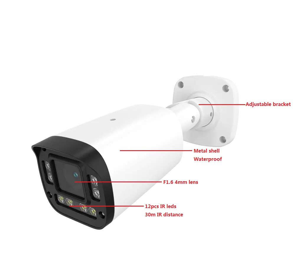 FSAN migliore qualità Hd 2Mp alloggiamento in metallo esterno proiettile telecamera Cctv 1080P Cctv telecamera di sicurezza per la casa