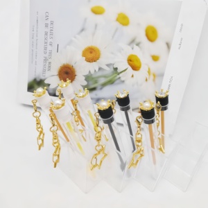 Corona di plastica perla diamante <span class=keywords><strong>piccola</strong></span> spazzola per ciglia finte con confezione a tubo individuale - Product Image 3