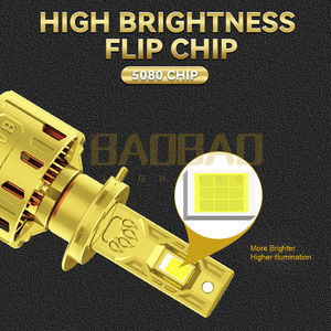 Bombillas LED para Faros Delanteros de 250 Vatios 300w H1 H7 H8 H11 9005 9006 H4 para Accesorios de Auto, Golden Golf 3, Audi A4 B8, BMW <span class=keywords><strong>G20</strong></span> - Product Image 4