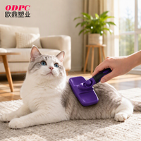 Peigne à poils de chien en plastique écologique, accessoire de toilettage pour chats et chiens, l'outil transfrontalier idéal pour le bain et le nettoyage