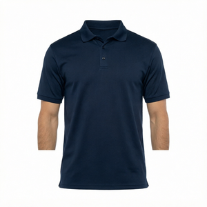 T-shirt Homme Confortable à Manches Courtes, Coupe Classique, Brodé et Imprimé Personnalisé, 100% Polyester, Motif Uni, Respirant, pour Usage Quotidien - Product Image 2