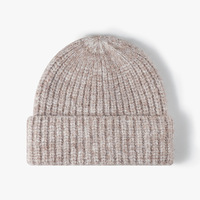 Vente en gros de bonnets en laine mélangée personnalisés avec logo unisexe, pour les voyages en plein air, chauds, avec protection des oreilles, design classique