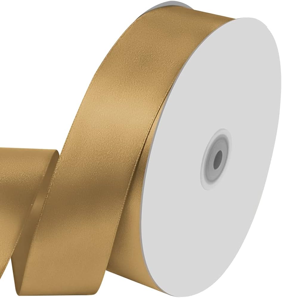 High End Reusable and Eco-friendly Custom Ribbon with logo Gold