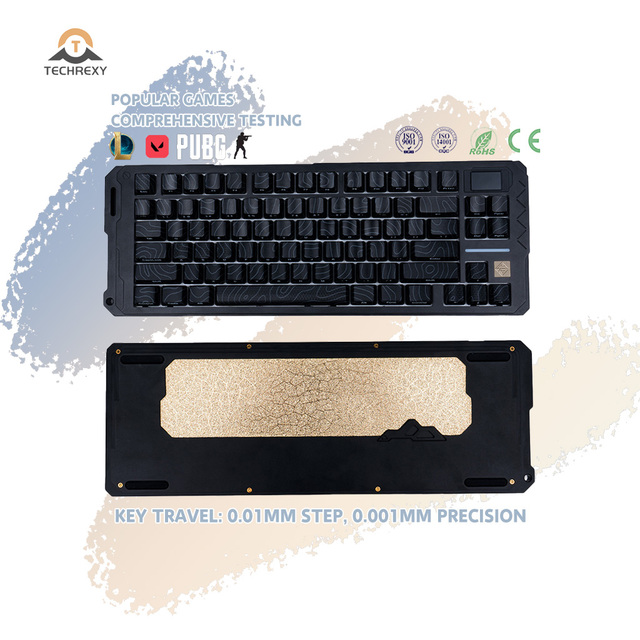 Customizable High-quality New Wireless RGB Aluminum Mechanical Gaming Keyboard USB-C Interface Dual Mode Programmable Features