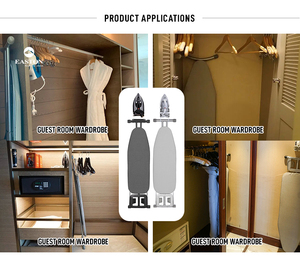Tabla de Planchar Plegable Retráctil de Pared o de Pie para Hoteles de 3 a 5 Estrellas EASTON con Soporte para Plancha - Product Image 5