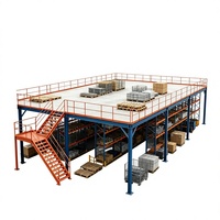 HONGXIN Étagère de mezzanine en acier robuste, sans boulons, réglable, en acier laminé à froid, avec revêtement en poudre, protection contre la corrosion, personnalisable
