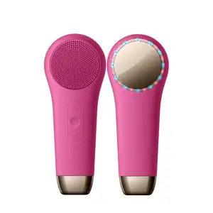 Brosse nettoyante pour le visage à 42 degrés et à 2 degrés de froid pour les soins de beauté de la peau Nettoyage en profondeur de la machine à laver le visage en silicone Sonic