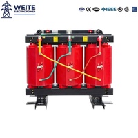 Transformateur sec en résine coulée 10 kV 220 V 380 V 400 kVA 630 kVA Triphasé à enroulement en cuivre Isolation F/H CE IEC Distribution d'énergie