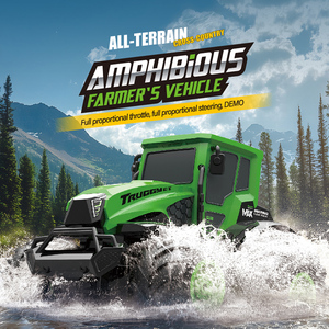 Camión Anfibio a Control Remoto a Escala 1:18, Incluye Cable USB, Tractor Agrícola, Camión de Granjero, 4x4, Coche de Escalada <span class=keywords><strong>RC</strong></span>, Juguetes - Product Image 6