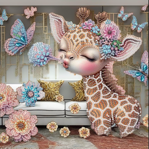 DIY personnalisé 5D Acrylique Diamant Peintures Style Classique Décor À La Maison Fleur Papillon <span class=keywords><strong>Girafe</strong></span> Diamant En Forme De Cristal Specials - Product Image 3