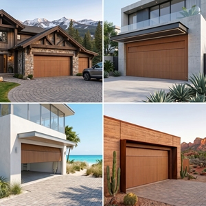 <span class=keywords><strong>Porte</strong></span> <span class=keywords><strong>de</strong></span> <span class=keywords><strong>garage</strong></span> sectionnelle électrique à grille horizontale en bois et alliage d'aluminium, haute qualité, isolée, coupe-vent et économe en énergie - Product Image 5