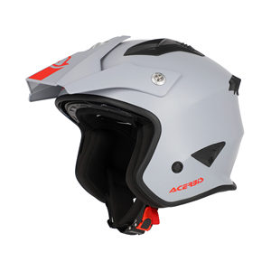 Casco Jet Aria Acerbis Grigio per Moto - Product Image 1