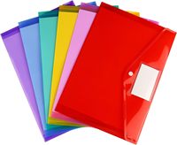 Portefeuille de fichiers extensible Enveloppes en poly étanches Dossier de documents avec fermeture à pression A4/format lettre pour l'organisation du bureau