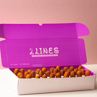 Fabricant de l'emballage Boîtes en papier jetables pour pâtisserie, gâteaux, desserts, beignets à emporter Boîte d'emballage avec design personnalisé