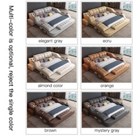 Meubles de maison au design luxueux, lit king size moderne avec rangement pour adulte, prix de gros, personnalisé, intelligent et multifonctionnel