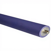 Rouleau en caoutchouc noir EPDM avec impression UV, résistant aux solvants, enduit, dureté Shore 35-40 Ra0.8, pour toutes les presses d'impression offset
