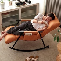 Fauteuil à Bascule de Qualité Supérieure pour Adultes, Chaise Longue Moderne