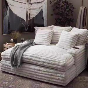 Lo más nuevo, muebles seccionales de pana listos para usar para el hogar, sofá cama comprimido para dormir con futón doble de 2 asientos - Product Image 5