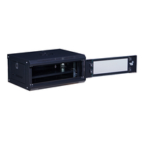 Vente directe usine : Armoire de serveur murale en acier laminé à froid 4U, 6U, 9U, 12U, 15U, 18U, 19 pouces, standard pour serveur réseau