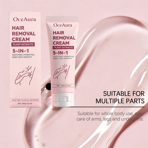 OCEAURA Products Soothing Smoothing Permanent Herbal Women <strong>Men</strong> Body <strong>Hair</strong> Removal <strong>Cream</strong> 100g - Product Image 2