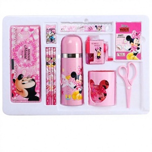 Ensemble de papeterie mignon de dessin animé, boîte cadeau, fournitures scolaires, trousse à crayons, ensemble de crayons pour filles <span class=keywords><strong>et</strong></span> enfants - Product Image 1