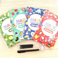 Couverture personnalisée pour enfants, Design anglais, calligraphie, rainure de suivi, punk, pratique magique, ensemble de cahier