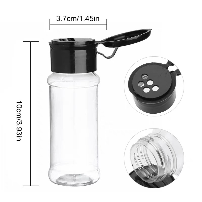Eco-friendly Natural Glass Spice jar glass seasoning jar