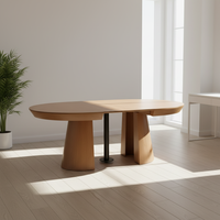 Table à manger en bois de style nordique, moderne, extensible et pliable, vente en gros du fabricant