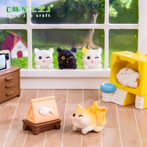 ตุ๊กตาจิ๋วตกแต่งสวนสไตล์วินเทจ, บ้านเด็กเล่นทำสวน, อุปกรณ์ตกแต่ง DIY, ของประดับตกแต่งโต๊ะทำงานขนาดเล็ก - Product Image 2