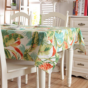 Tovaglia <span class=keywords><strong>e</strong></span> Tovaglietta da Caffè in Tela di Cotone Spessa con Motivo Floreale Rettangolare in Rilievo Personalizzabile Disponibile - Product Image 2